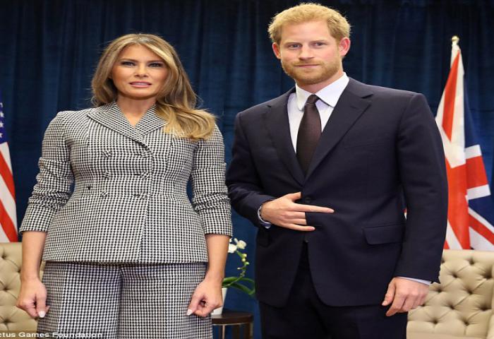 Ketika Pangeran Harry Ketemu Melania Trump